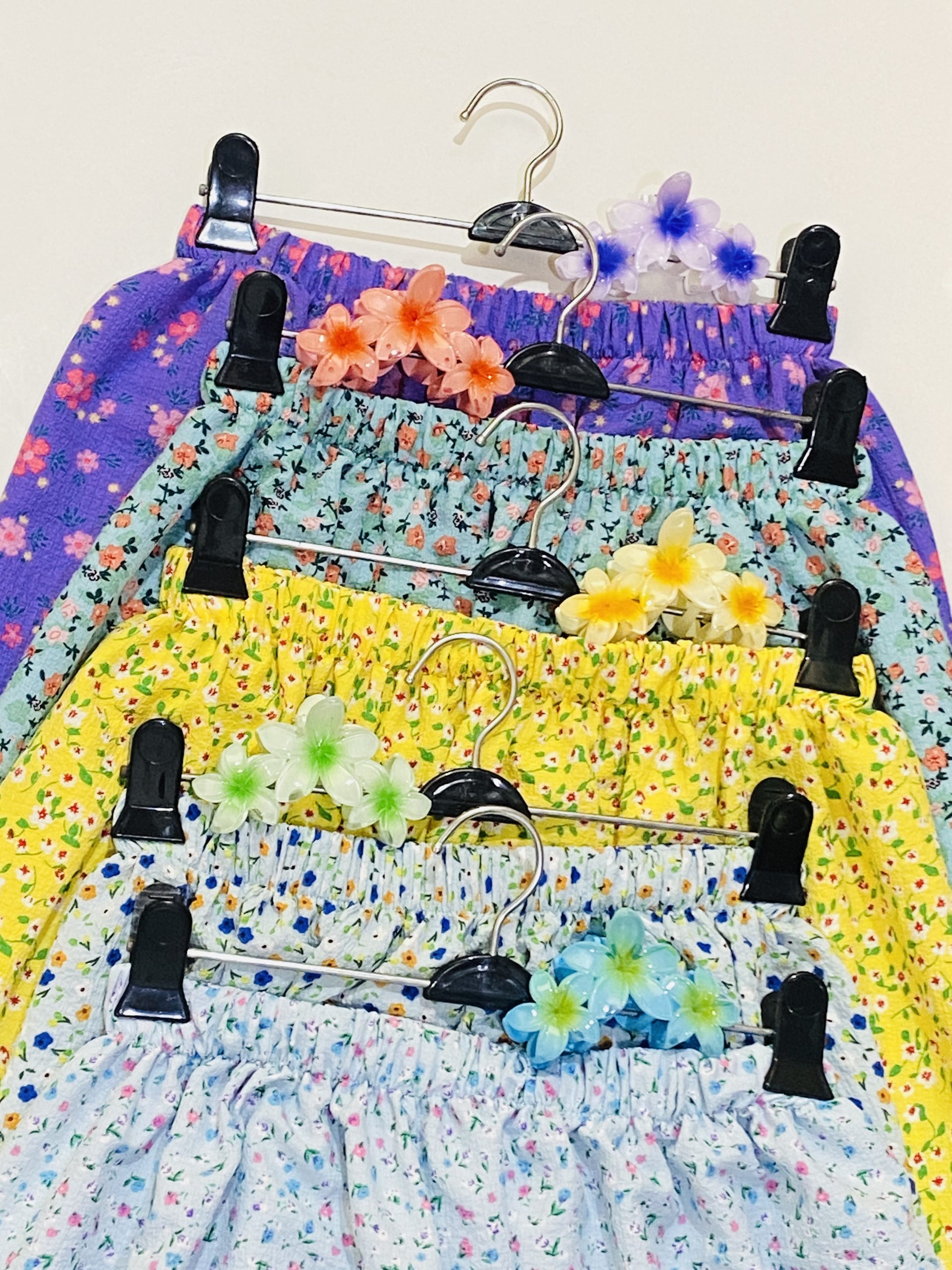 دامن پفکی گلدار