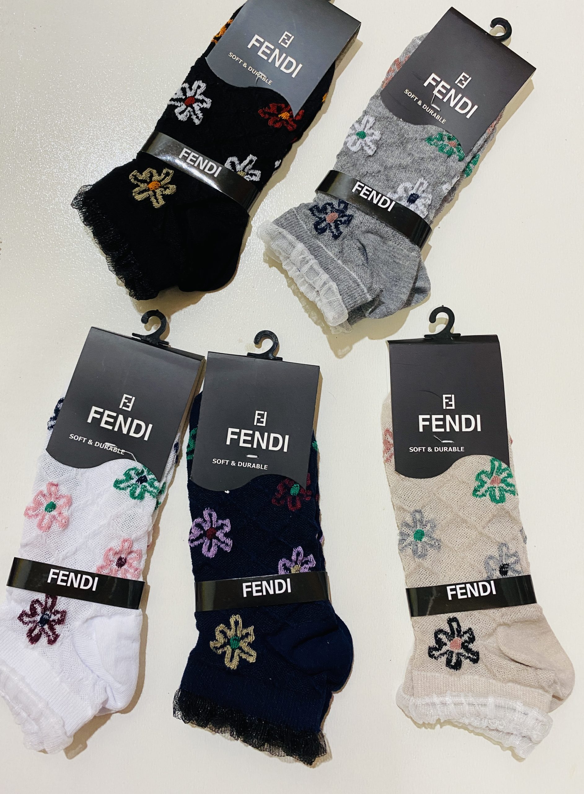 جوراب فانتزی گل